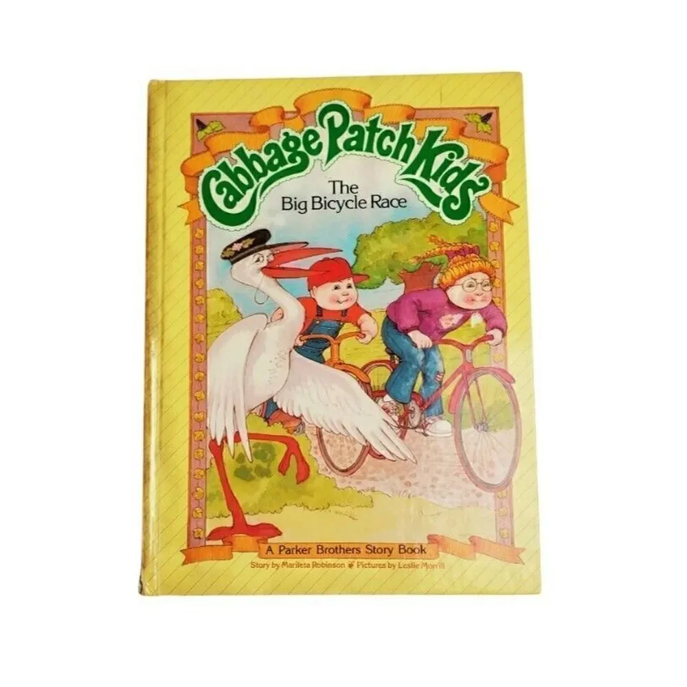 Vintage Cabbage Patch Kids Book The Big Bicycle Race 1984 Hardcover Collectible
